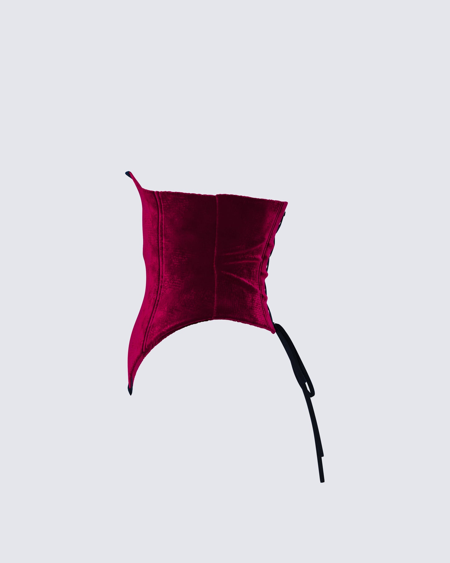Moira Burgundy Velvet Corset Top