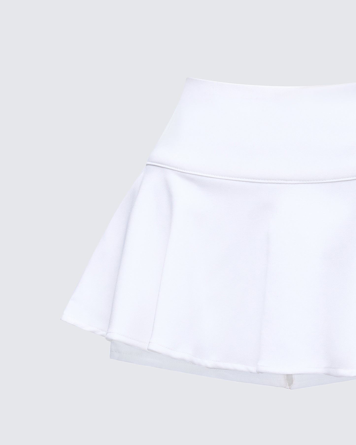 Pippa White Ruffle Tiered Skort