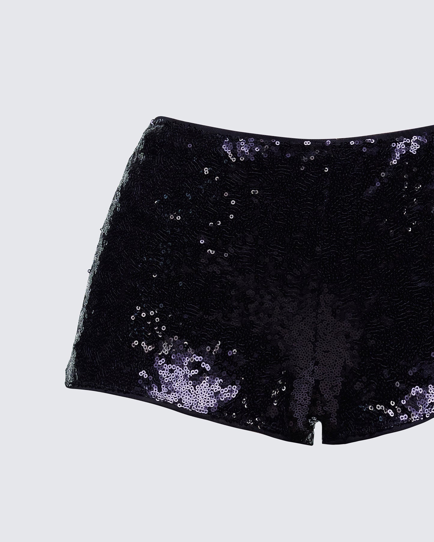 Posie Black Sequin Mini Shorts
