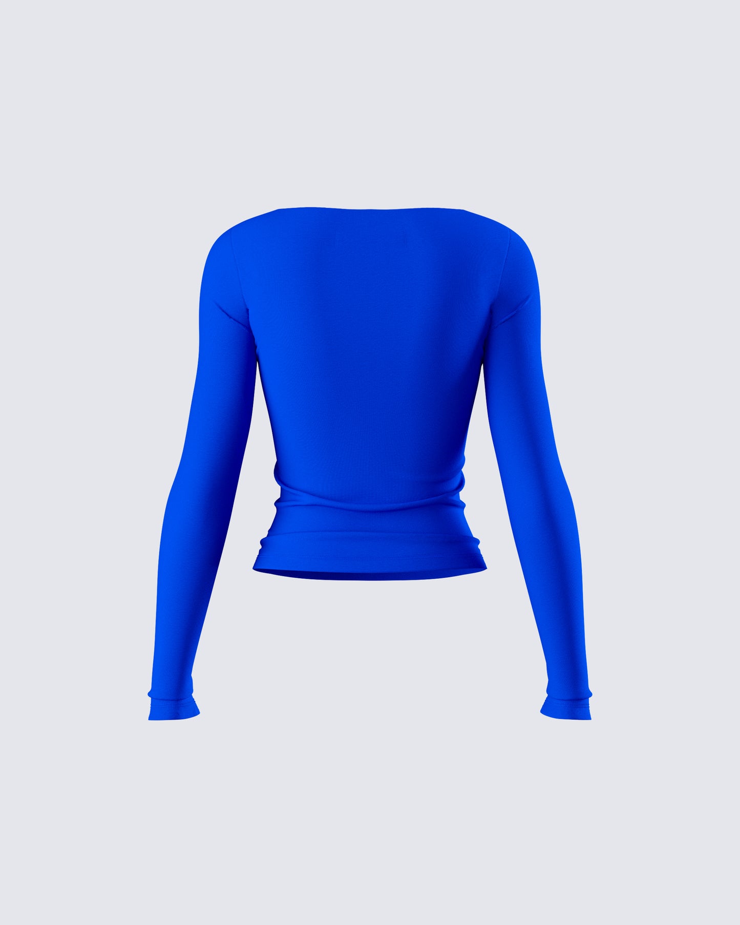 Brynee Blue Long Sleeve Top