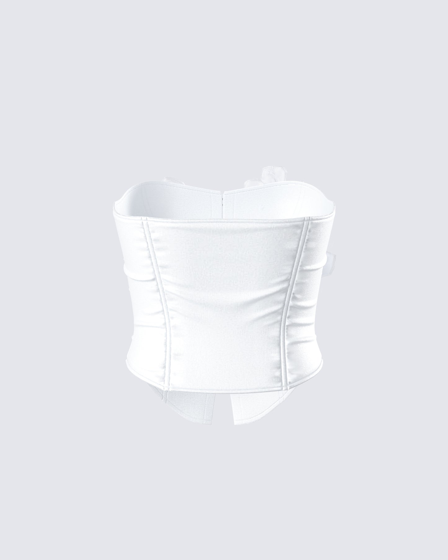 Rivi White Flower Corset Top