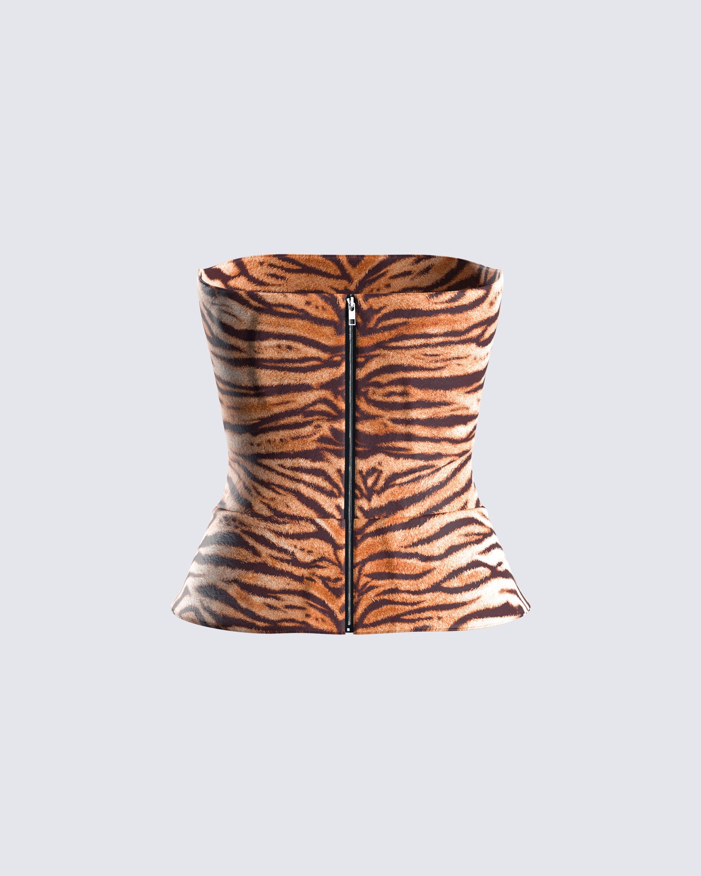 Juliana Brown Tiger Print Top