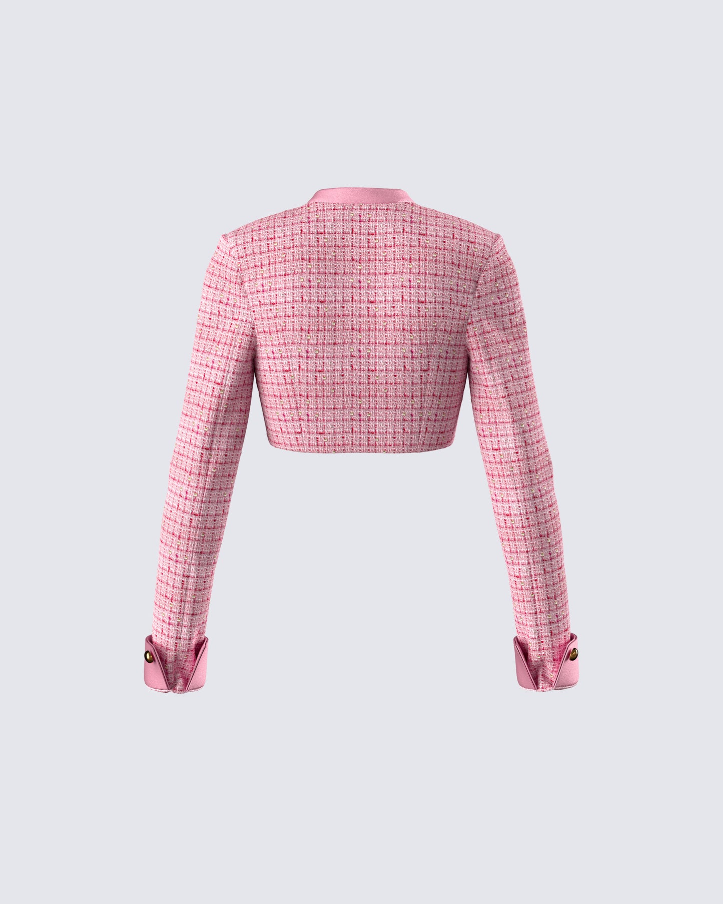 Pippa Pink Tweed Cropped Jacket