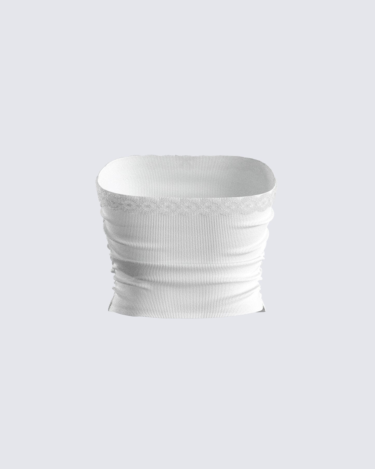 Mara White Jersey Tube Top