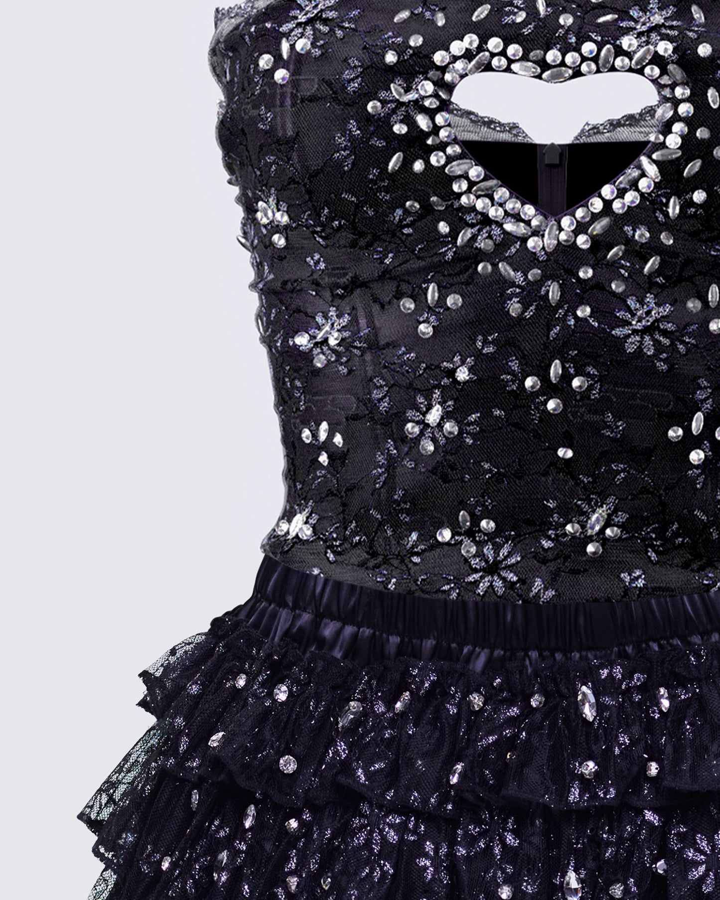 Love Black Ruffle Set