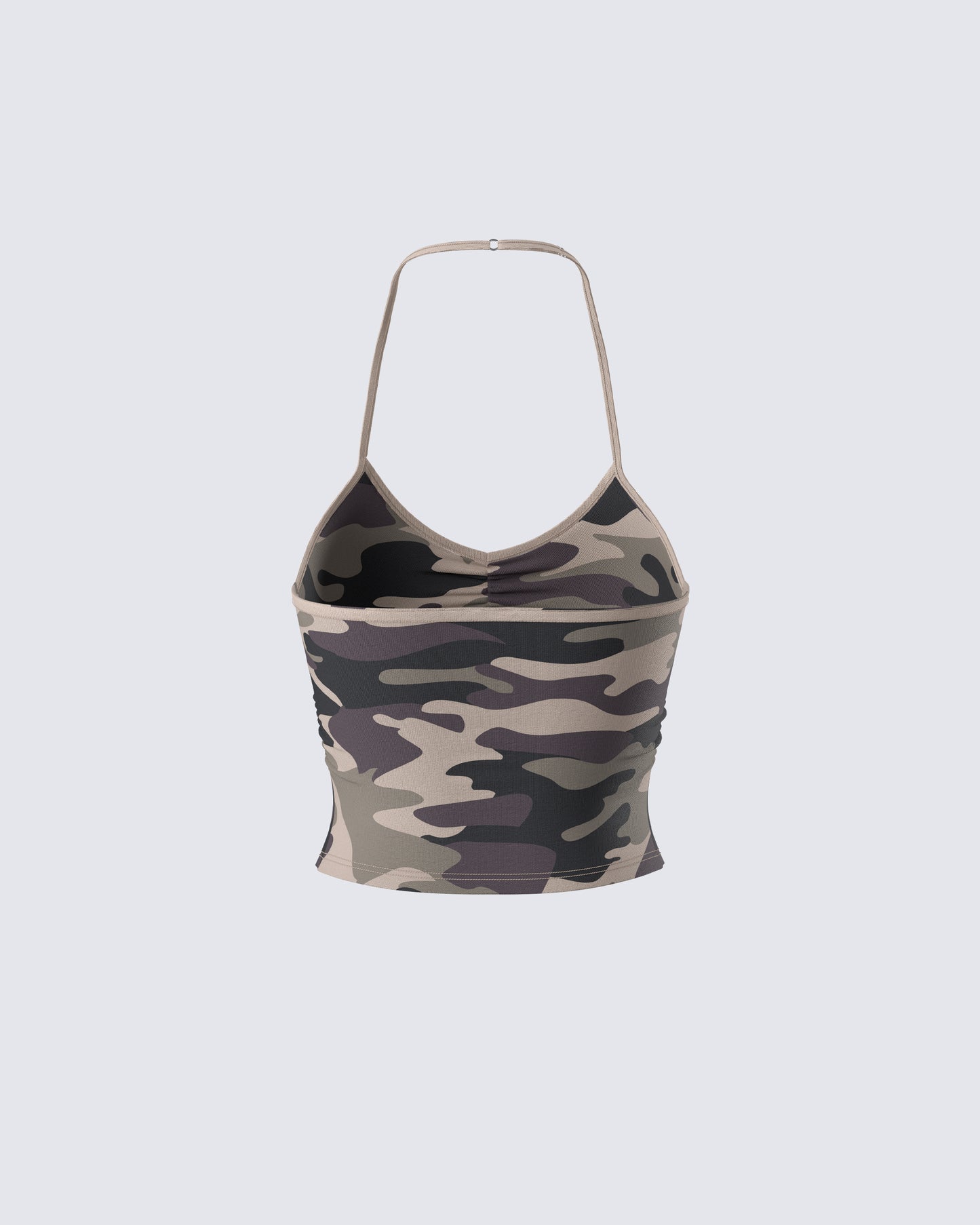 Laura Green Camo Print Halter Top