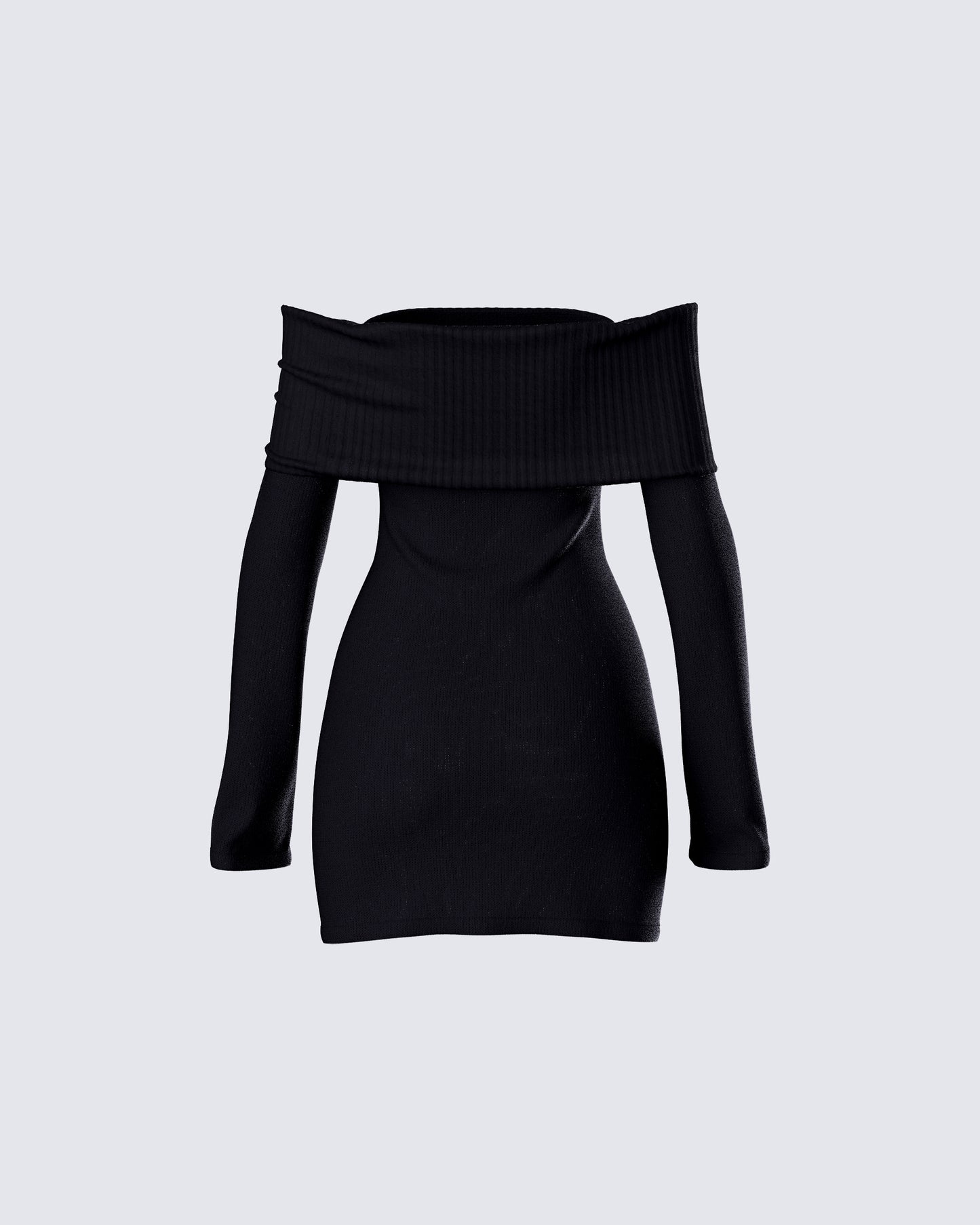 Abeni Black Sweater Mini Dress