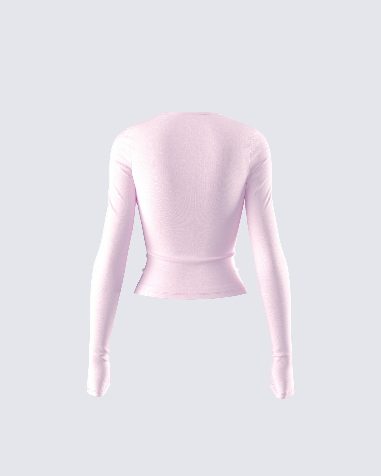 Vivi Pink Jersey Long Sleeve Top