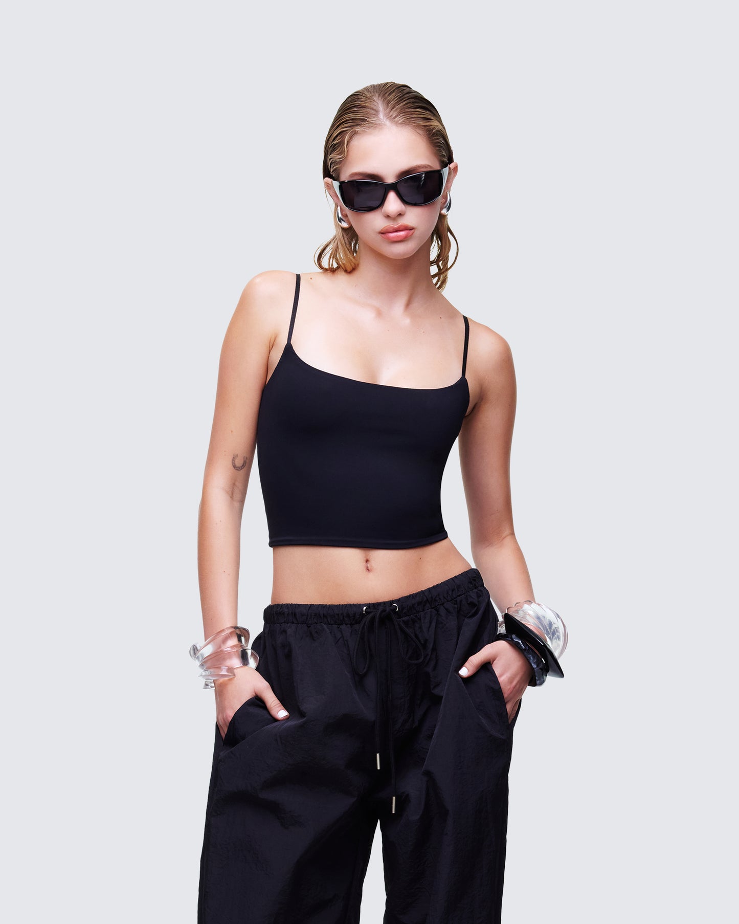 Soleia Black Cami Top