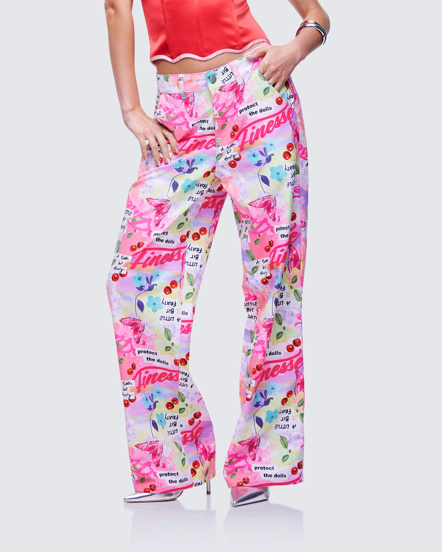 Tove Multi Printed Twill Pant