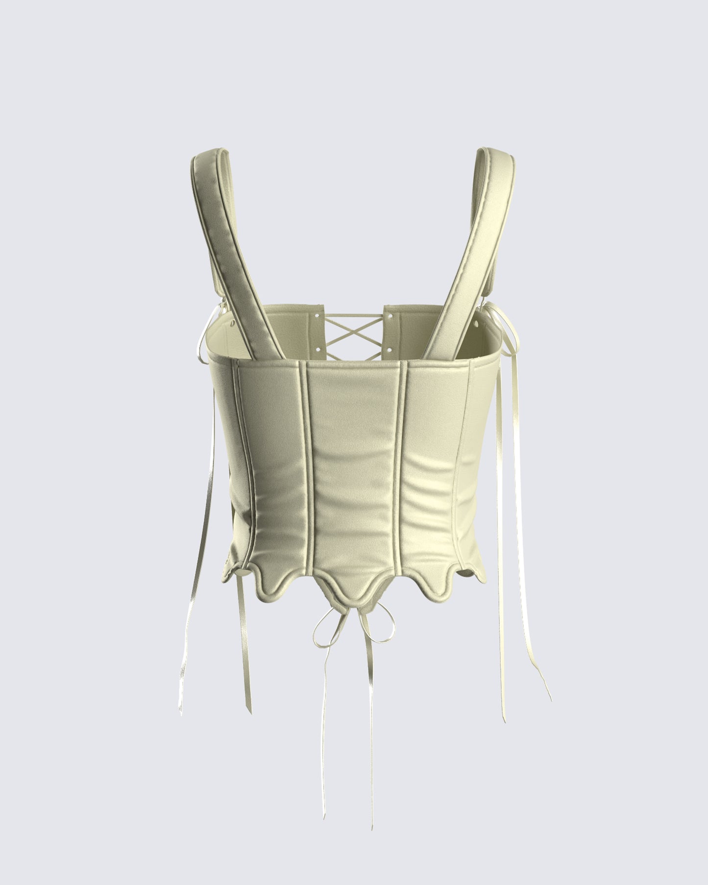 Adriana Green Lace Up Corset Top