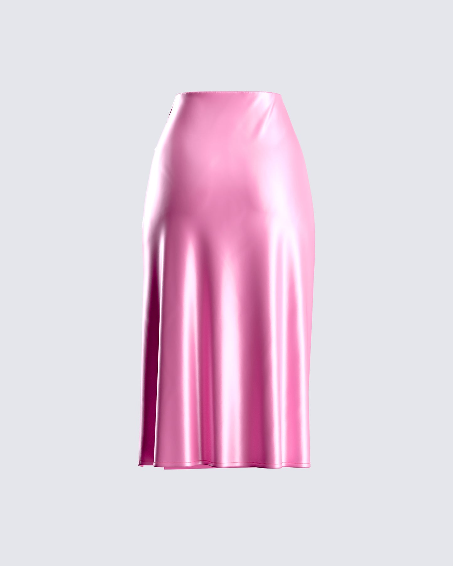Nikita Pink Satin Midi Skirt