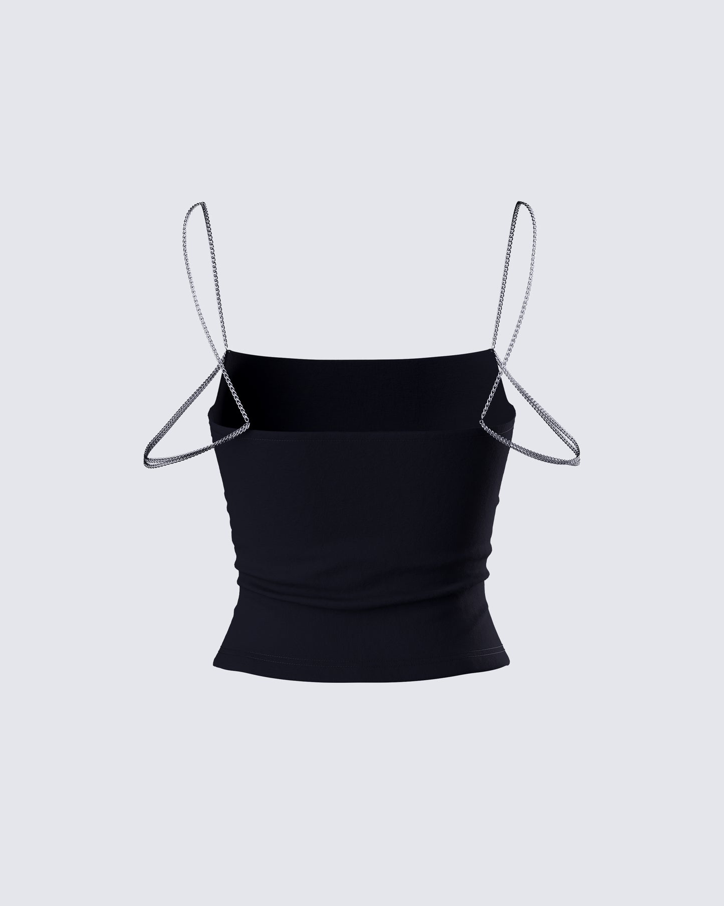 Livia Black Strappy Chain Top