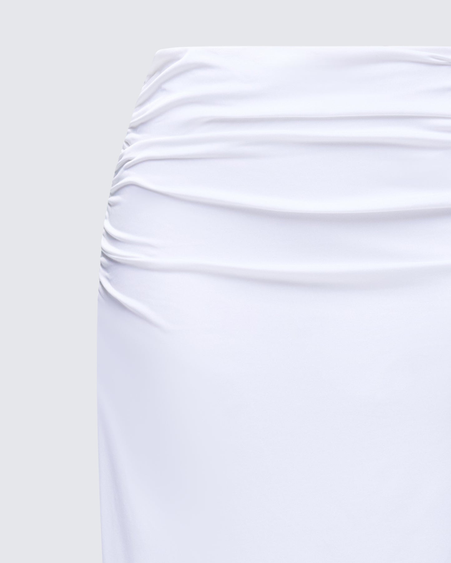 Cerelina White Jersey Maxi Skirt