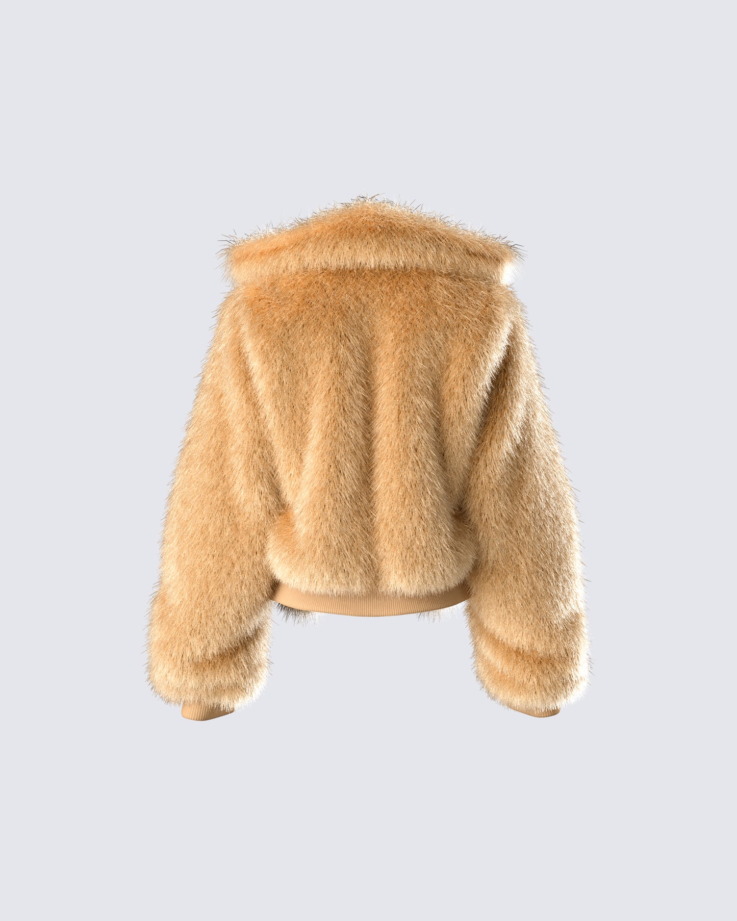 Briar Tan Faux Fur Bomber Jacket