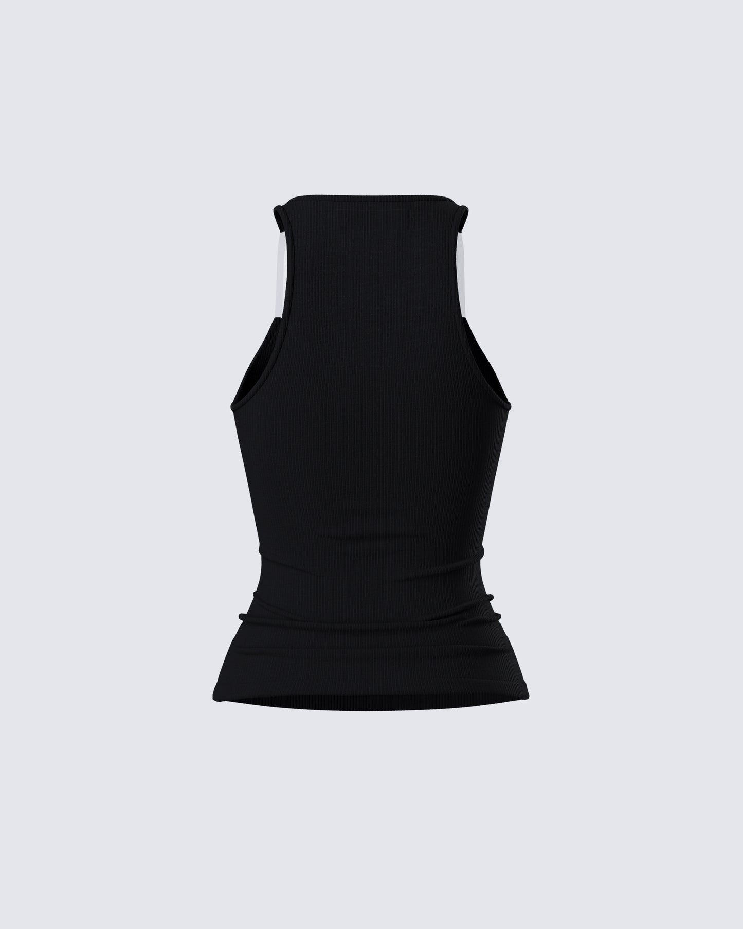 Jazlyn Black Invisible Strap Tank Top