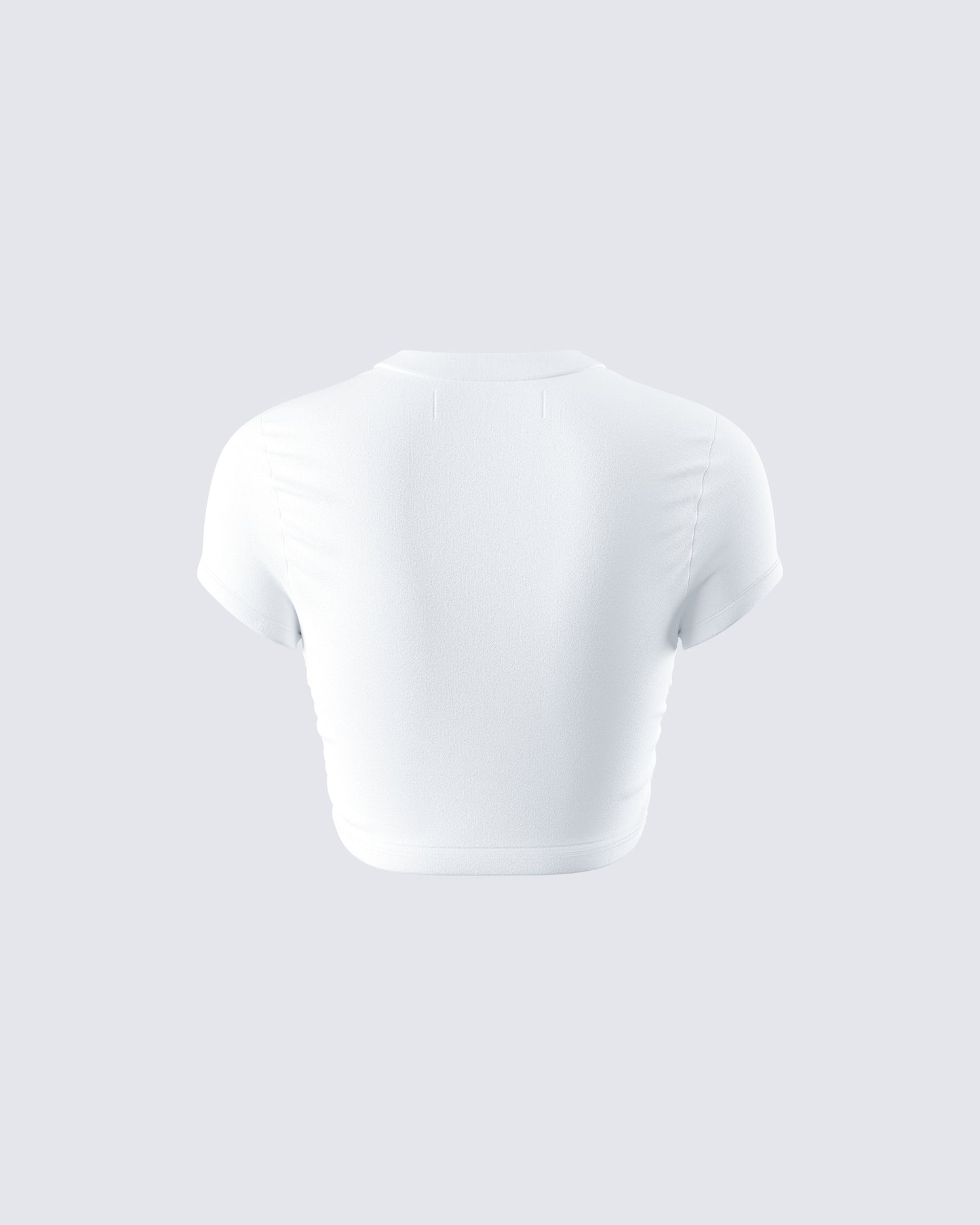 Nat White Jersey Graphic Top