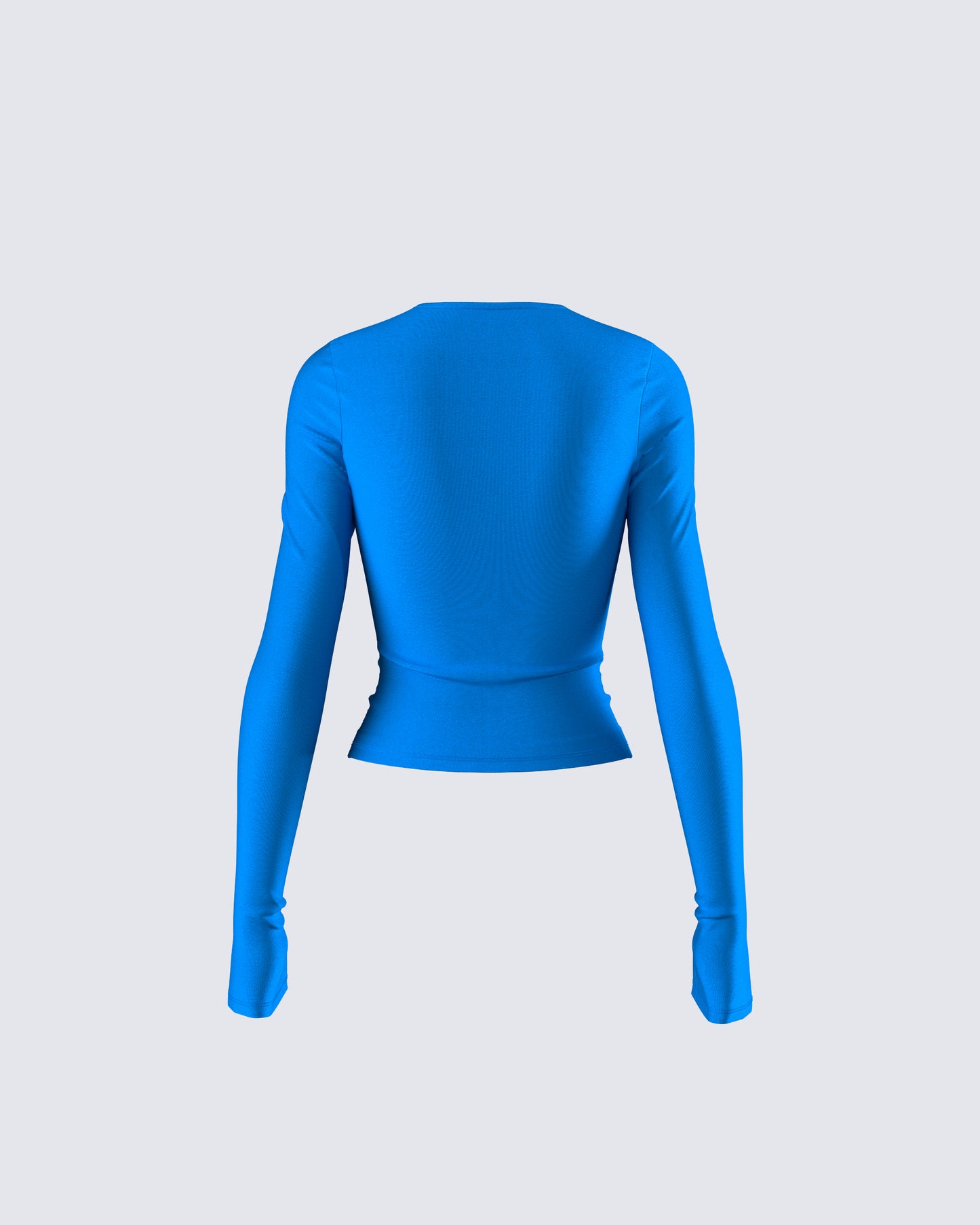 Vivi Blue Jersey Long Sleeve Top