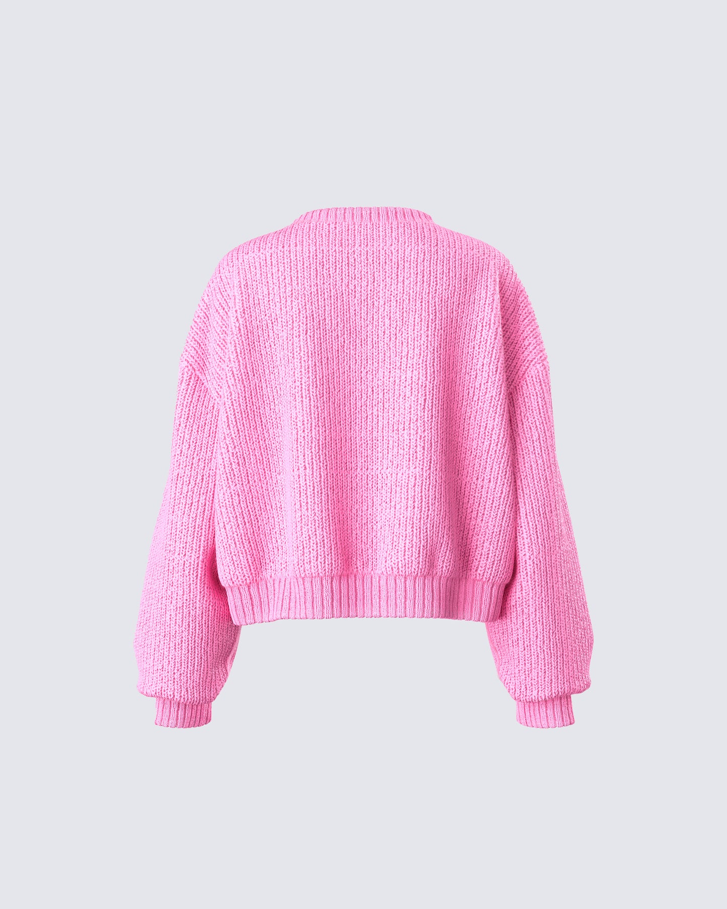 Kiera Pink Chunky Sweater Top
