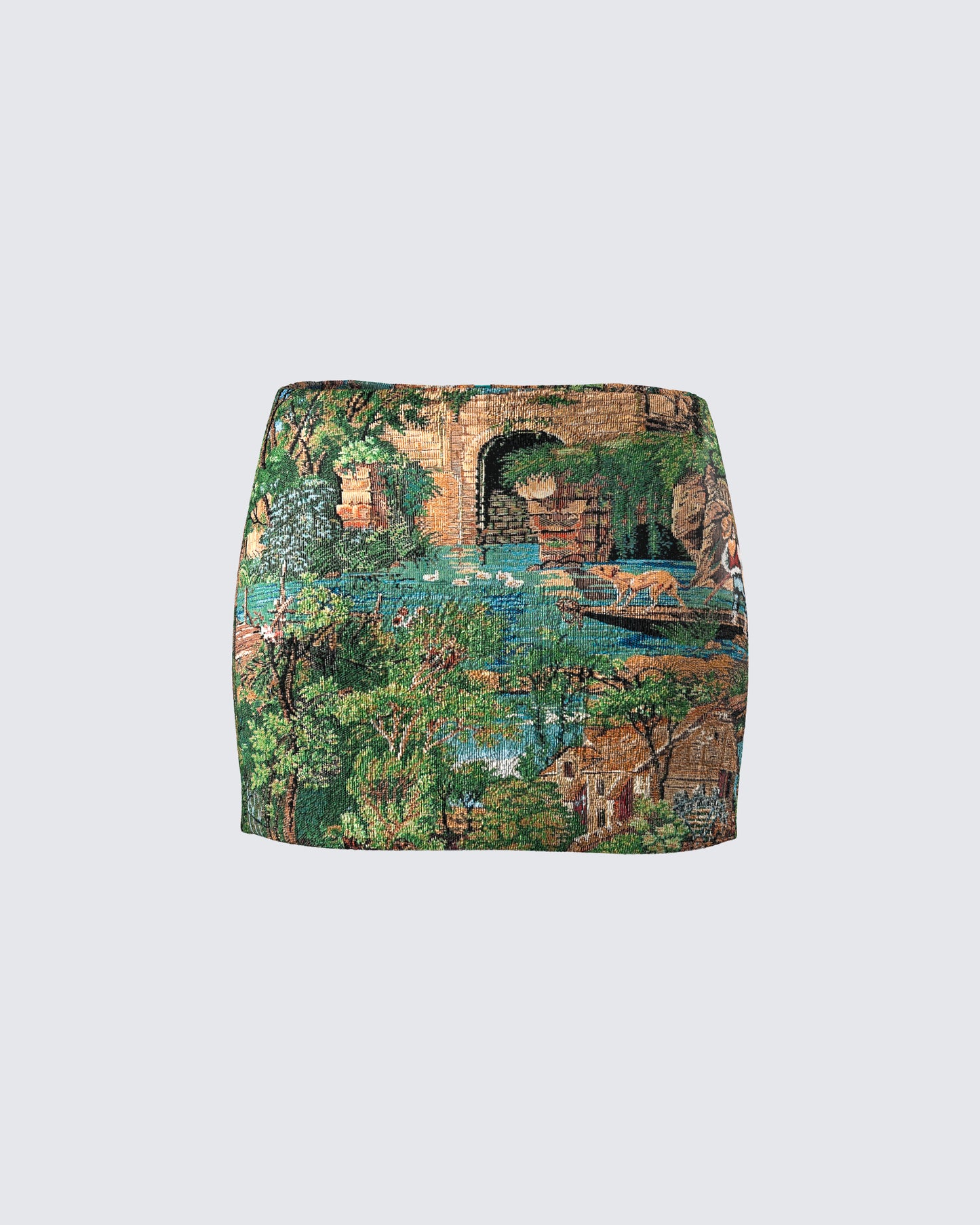 Viola Tapestry A-Line Mini Skirt