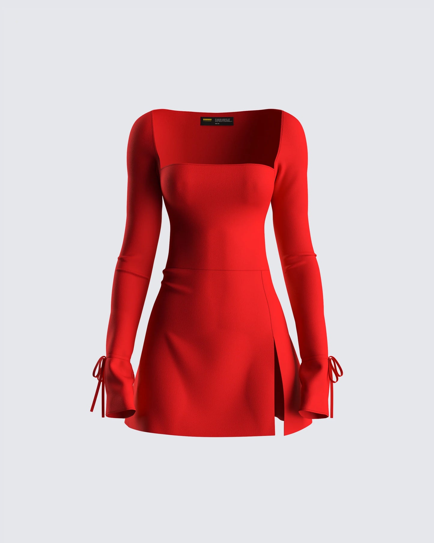 Kesia Red Mini Dress 3d product front