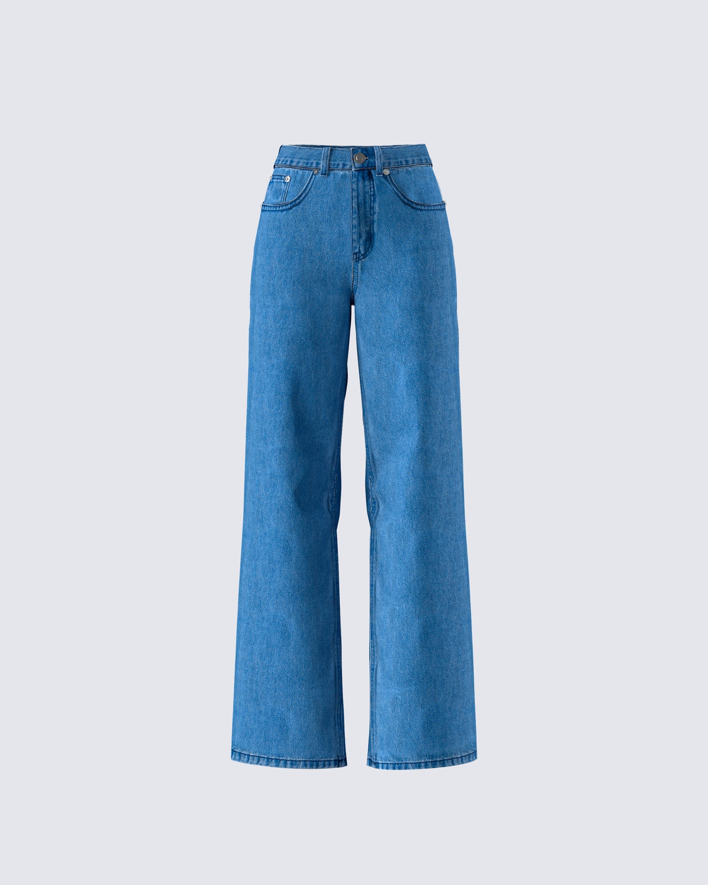 Sara Blue Denim Wide Leg Jean product front