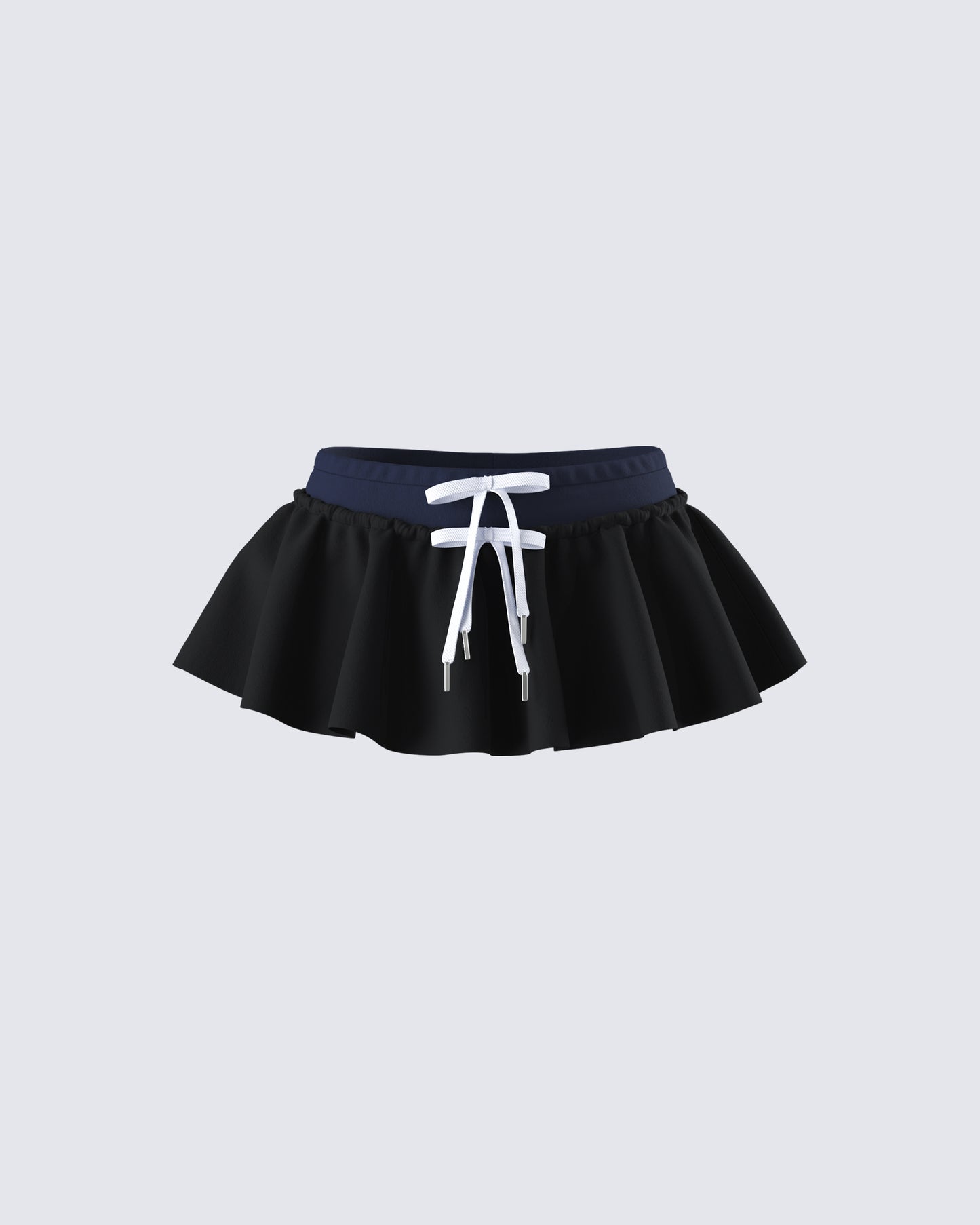 Esa Black Flounce Micro Mini Skort product front
