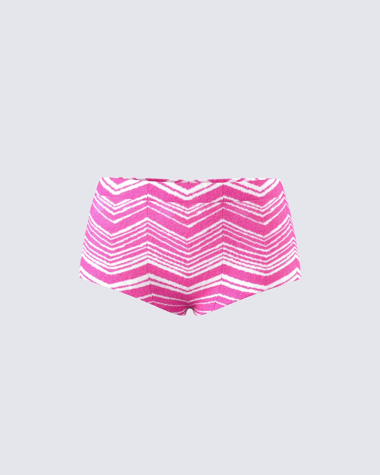 Irie Pink Zig Zag Knit Booty Short product front