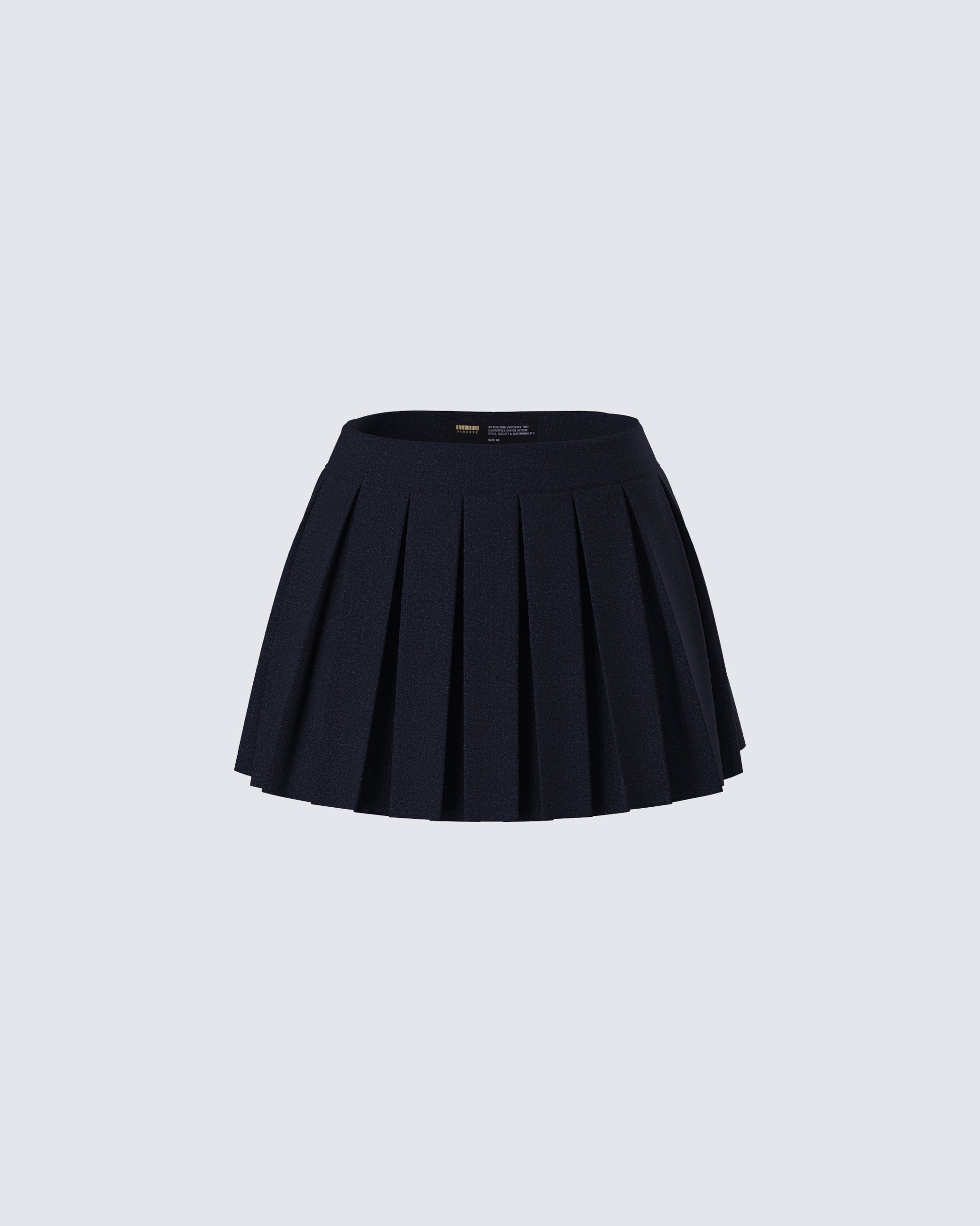 Supriya Black Pleated Mini Skirt product front