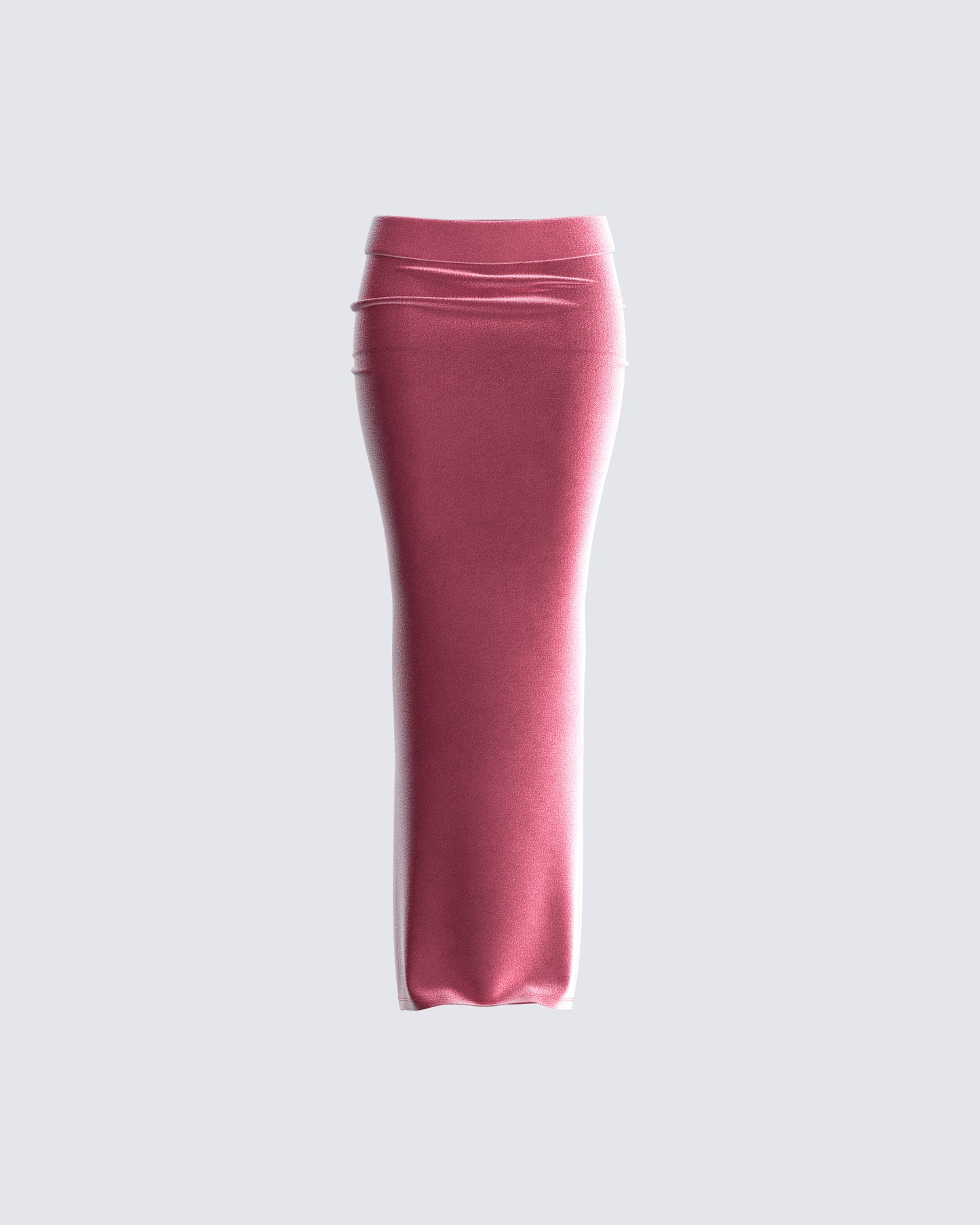 Ayla Pink Velvet Maxi Skirt 3d product front