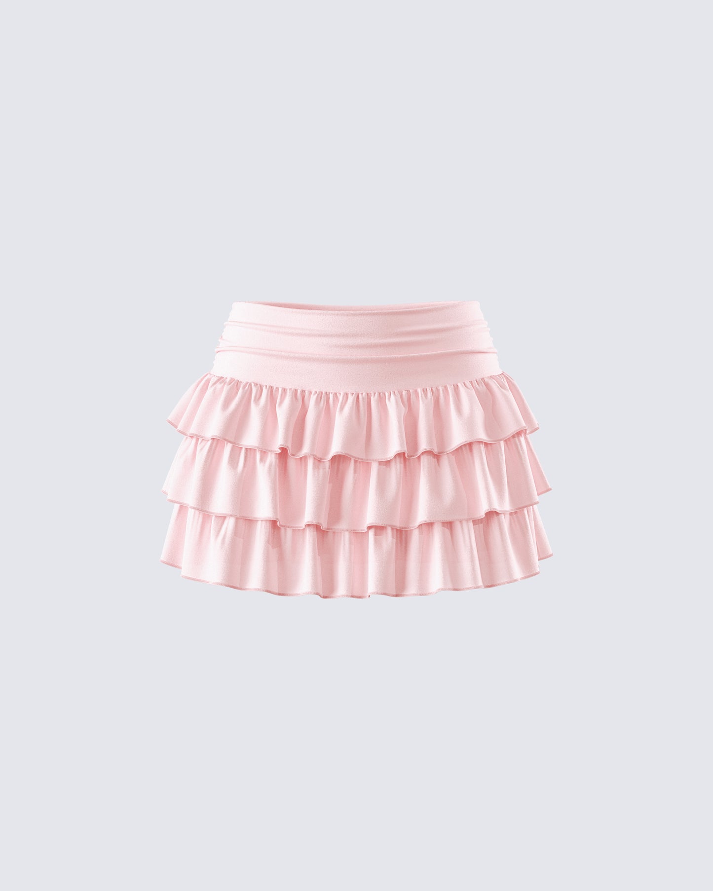 Dakoa Pink Ruffle Mini Skirt 3d product front