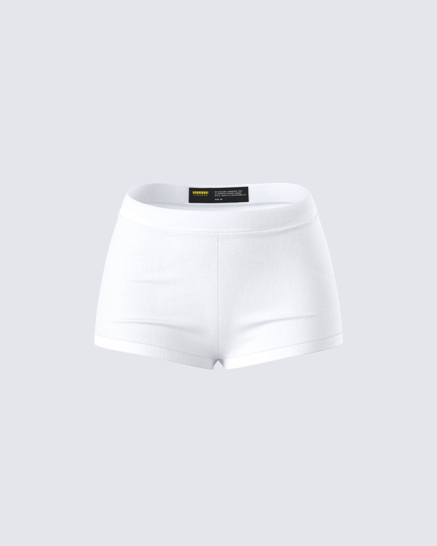 Gaia White Graphic Mini Short product front