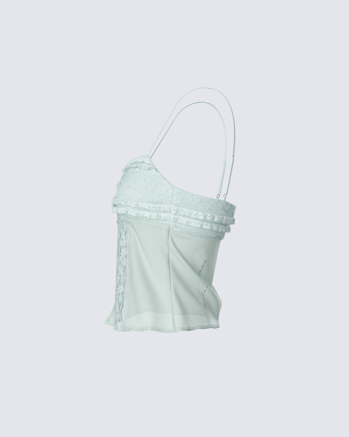 Ursuline Sage Ruffle Trim Cami Top