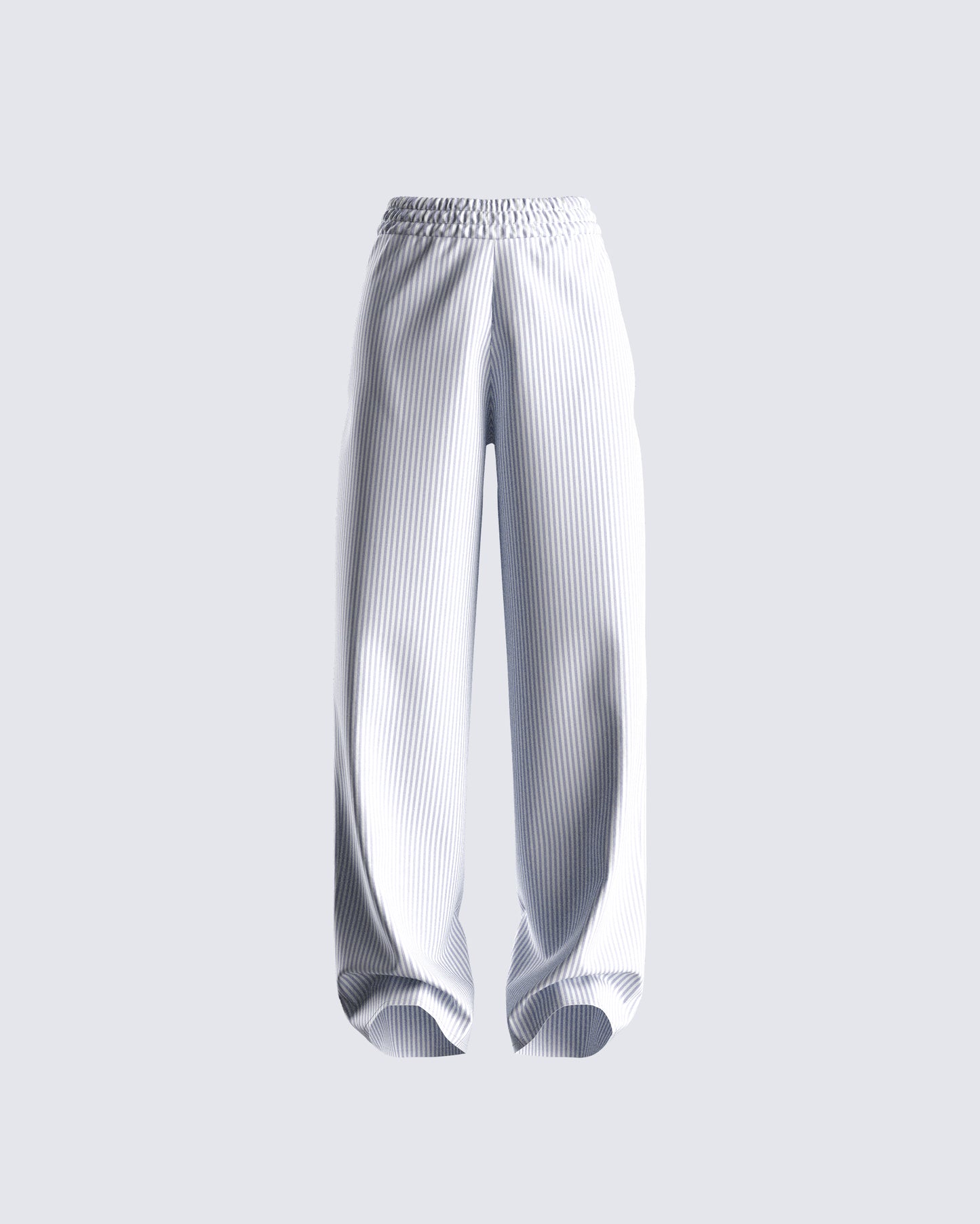 Hetty Grey Stripe Poplin Pant 3d product front