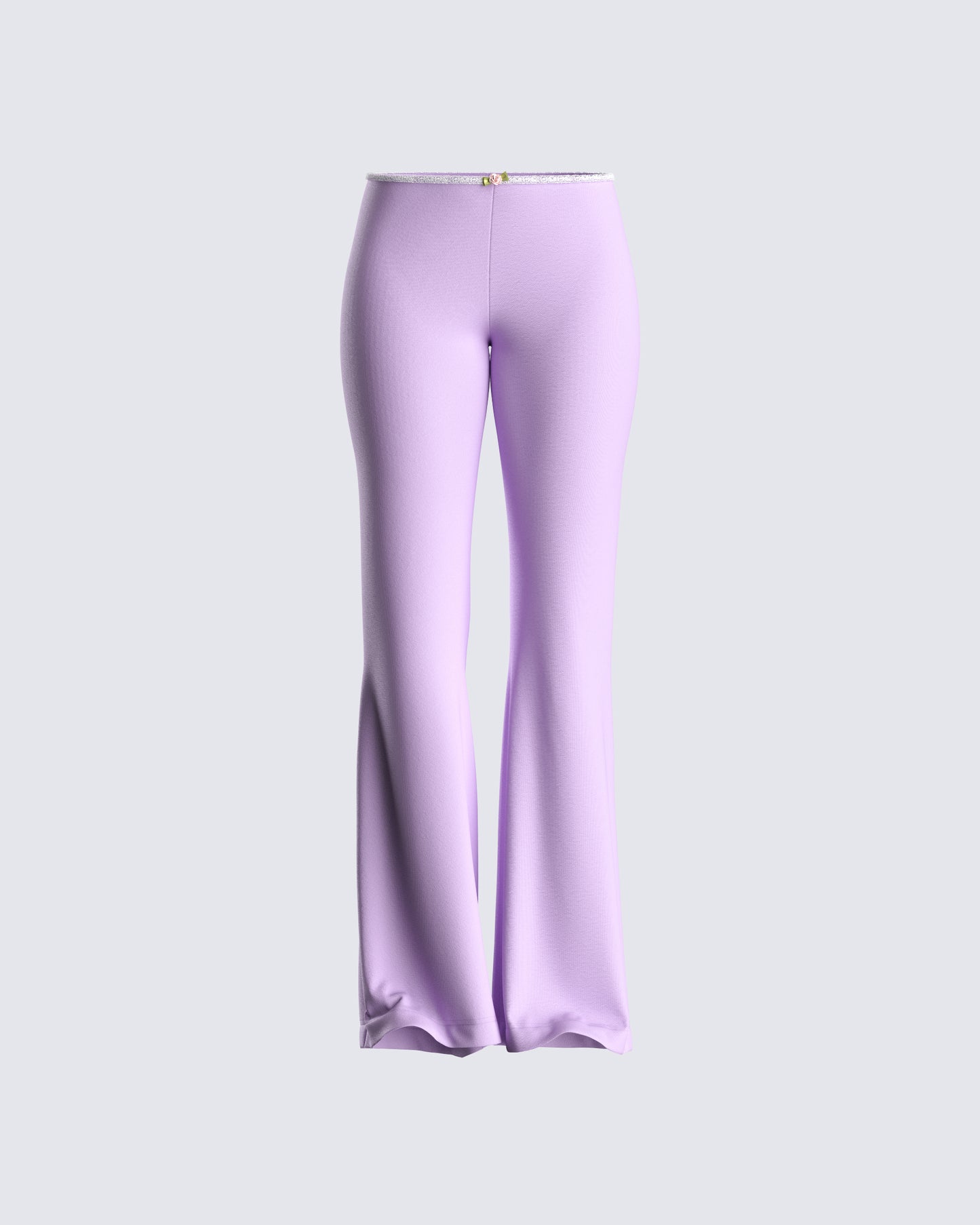 Scout Purple Rib Flared Pants 3d product front