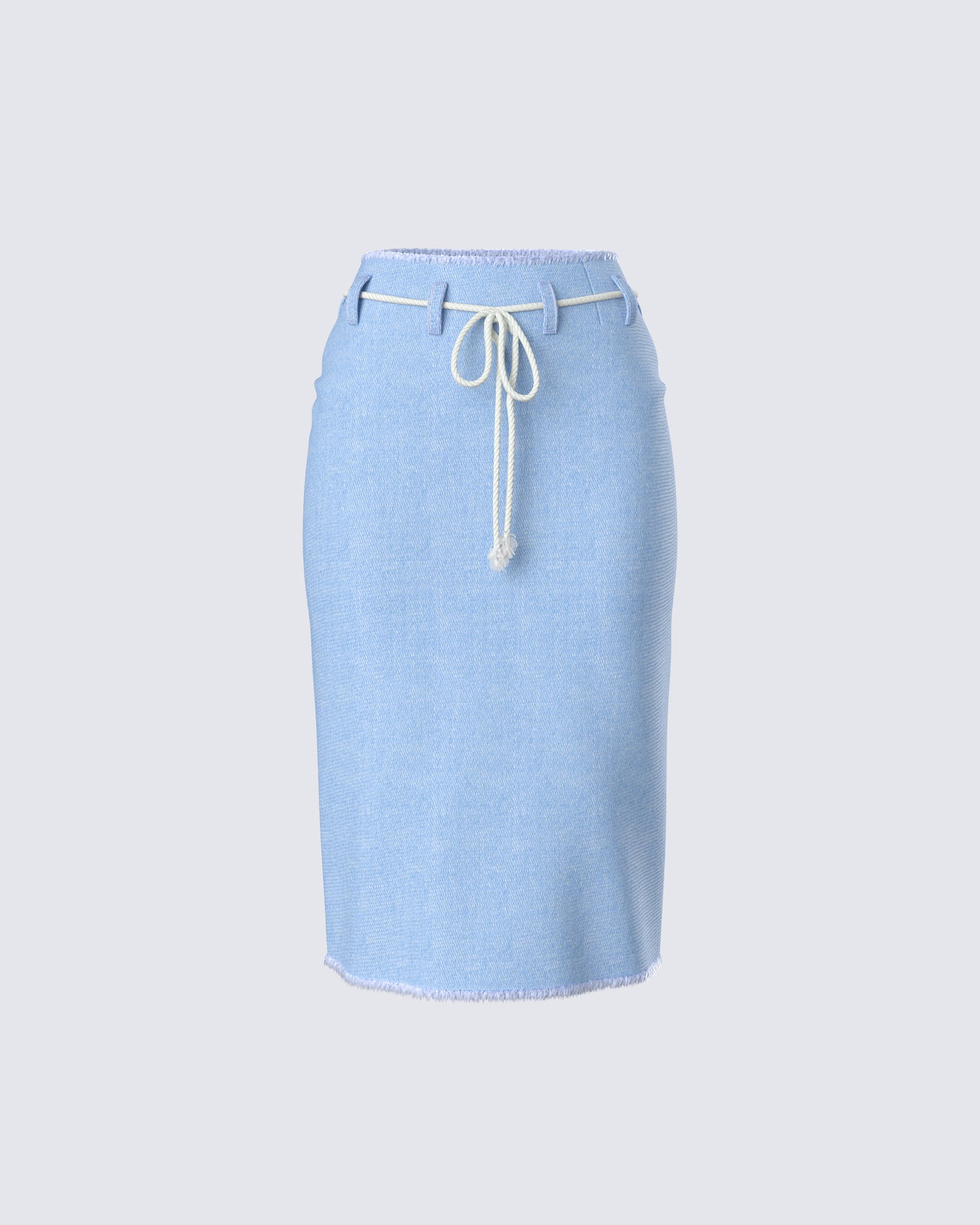 Heidi Blue Column Midi Denim Skirt product front