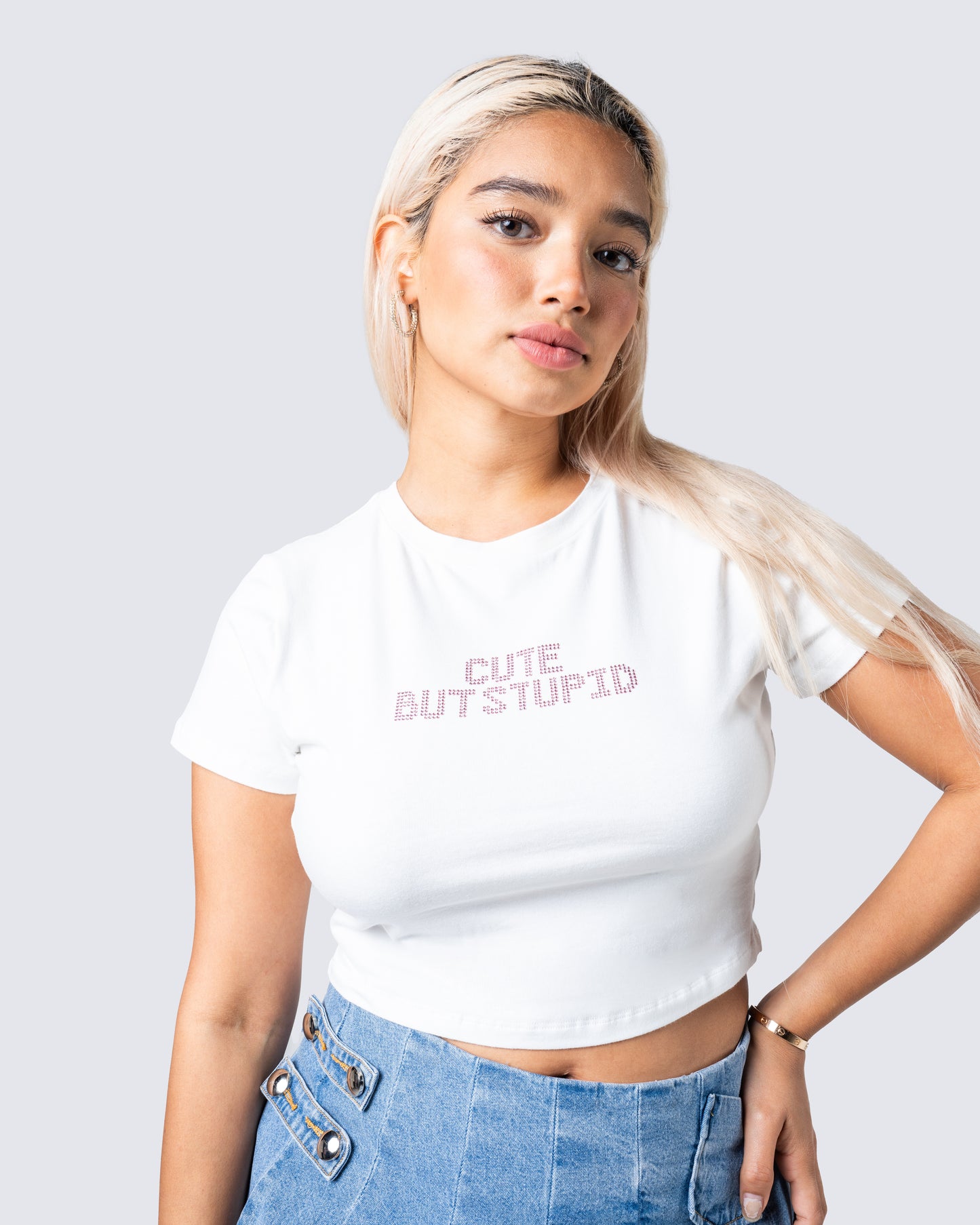 Baltica White Jersey Graphic Top