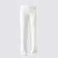 Alyssa White Knit Pant
