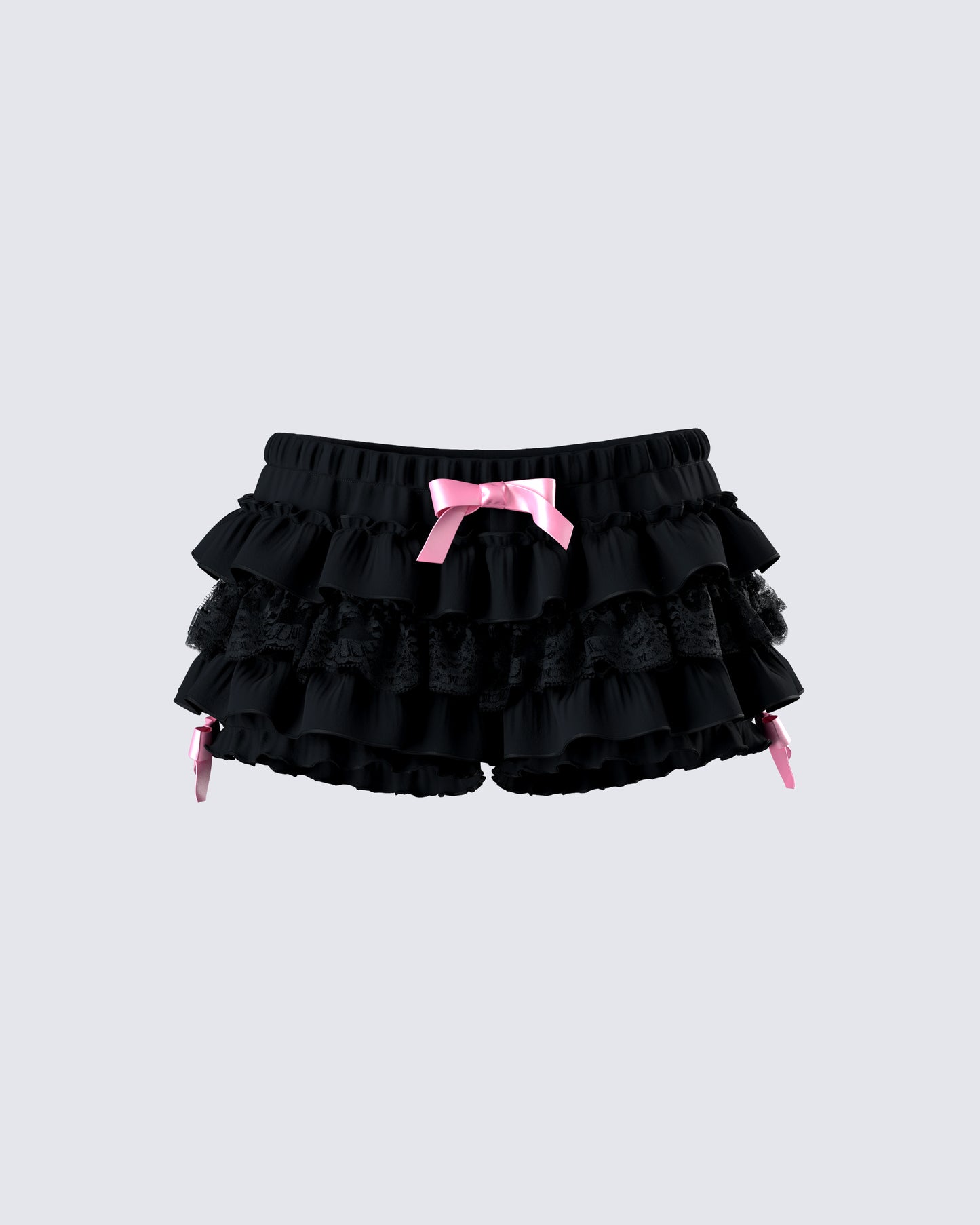 Martina Black Ruffle Short