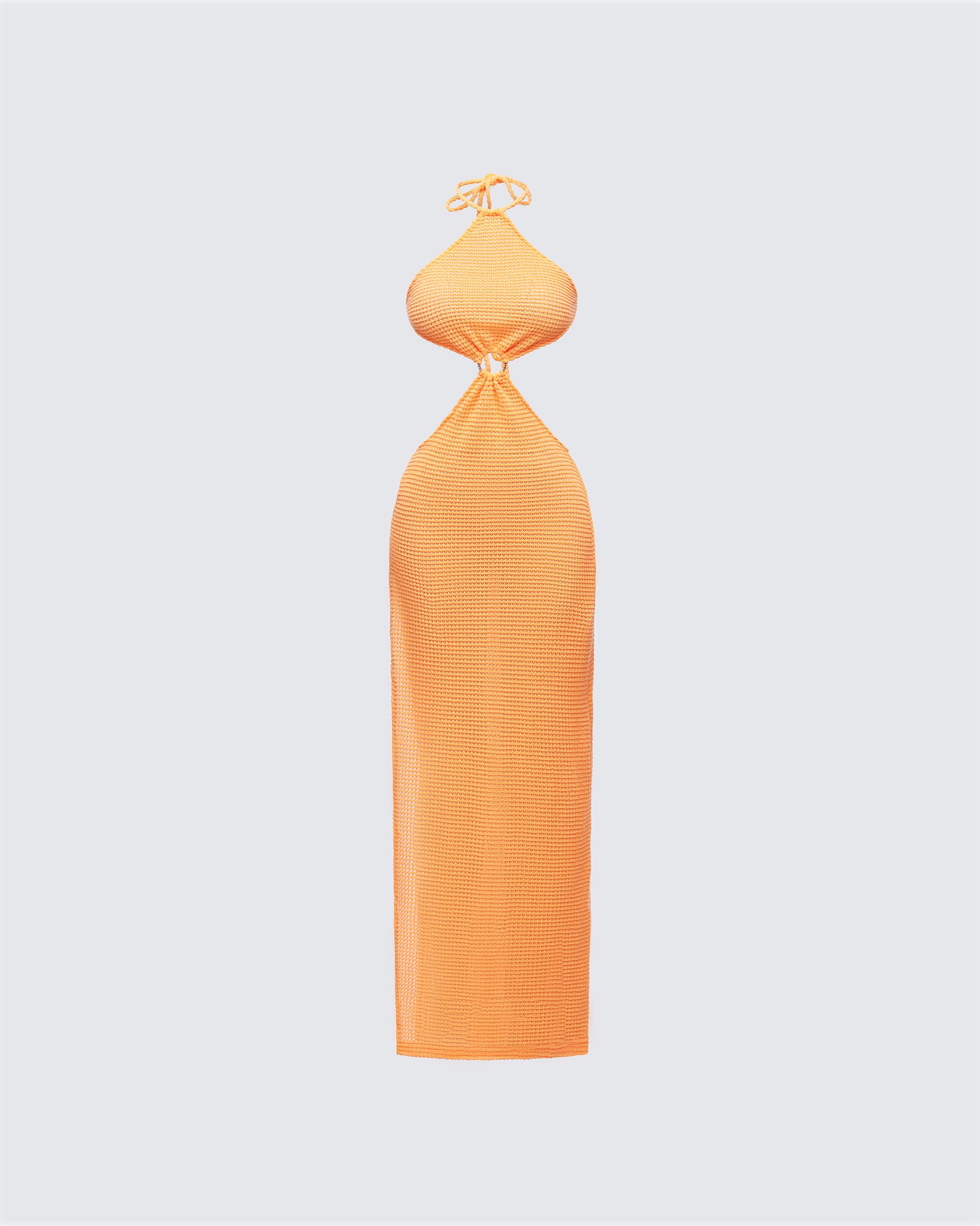 Tovi Orange Open Knit Maxi Dress product front