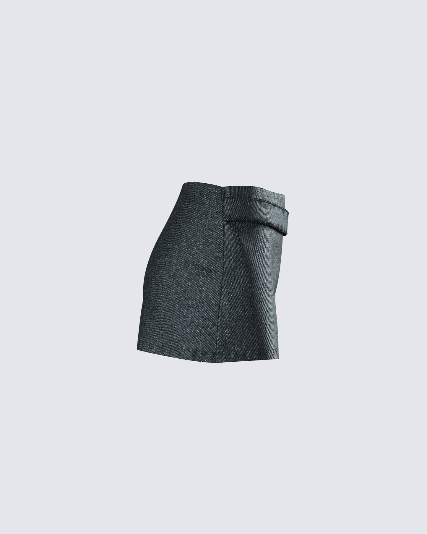 Sammy Black Belted Mini Skirt