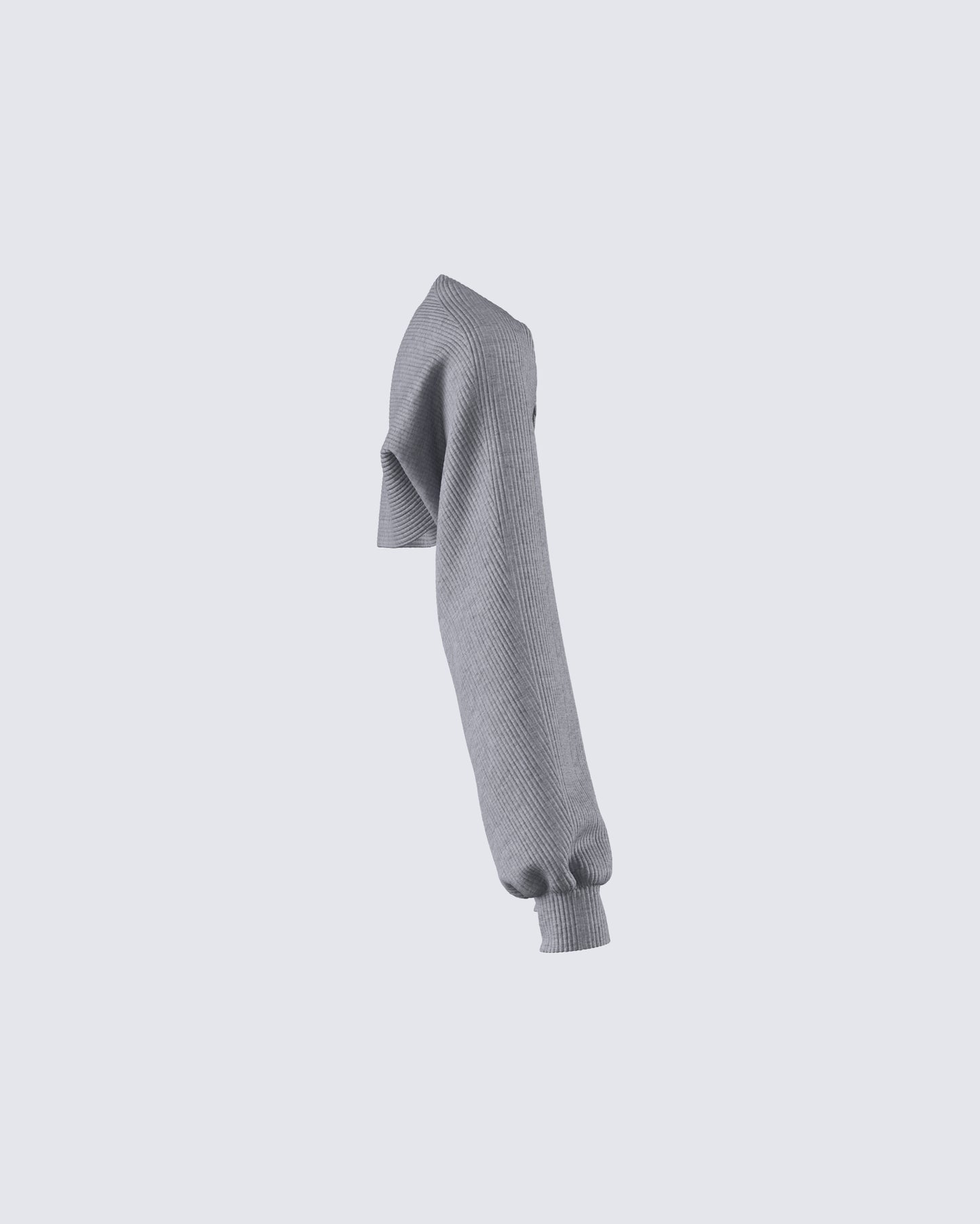 Ilana Grey Rib Shrug Sweater Top