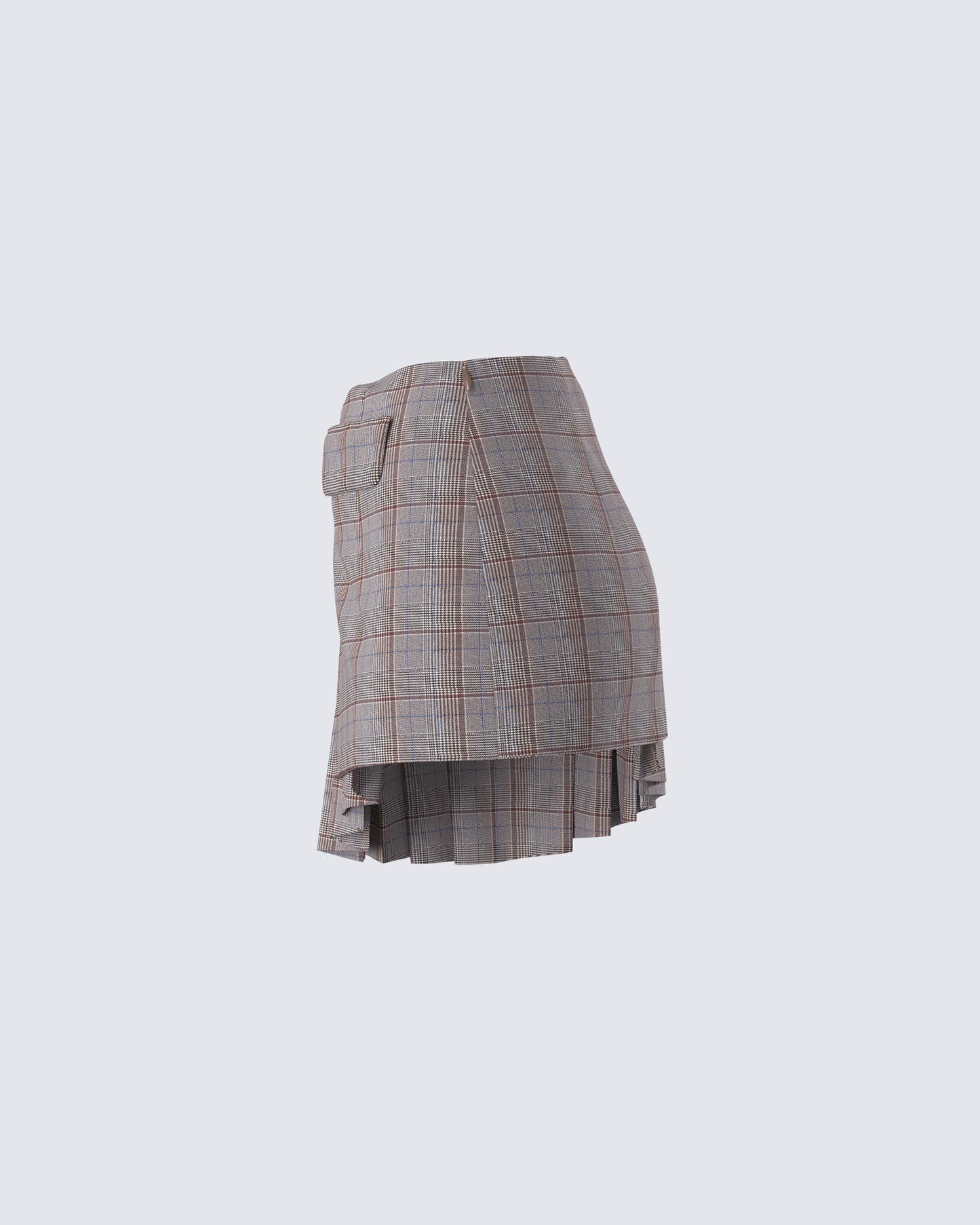 Colby Brown Plaid Mini Skirt