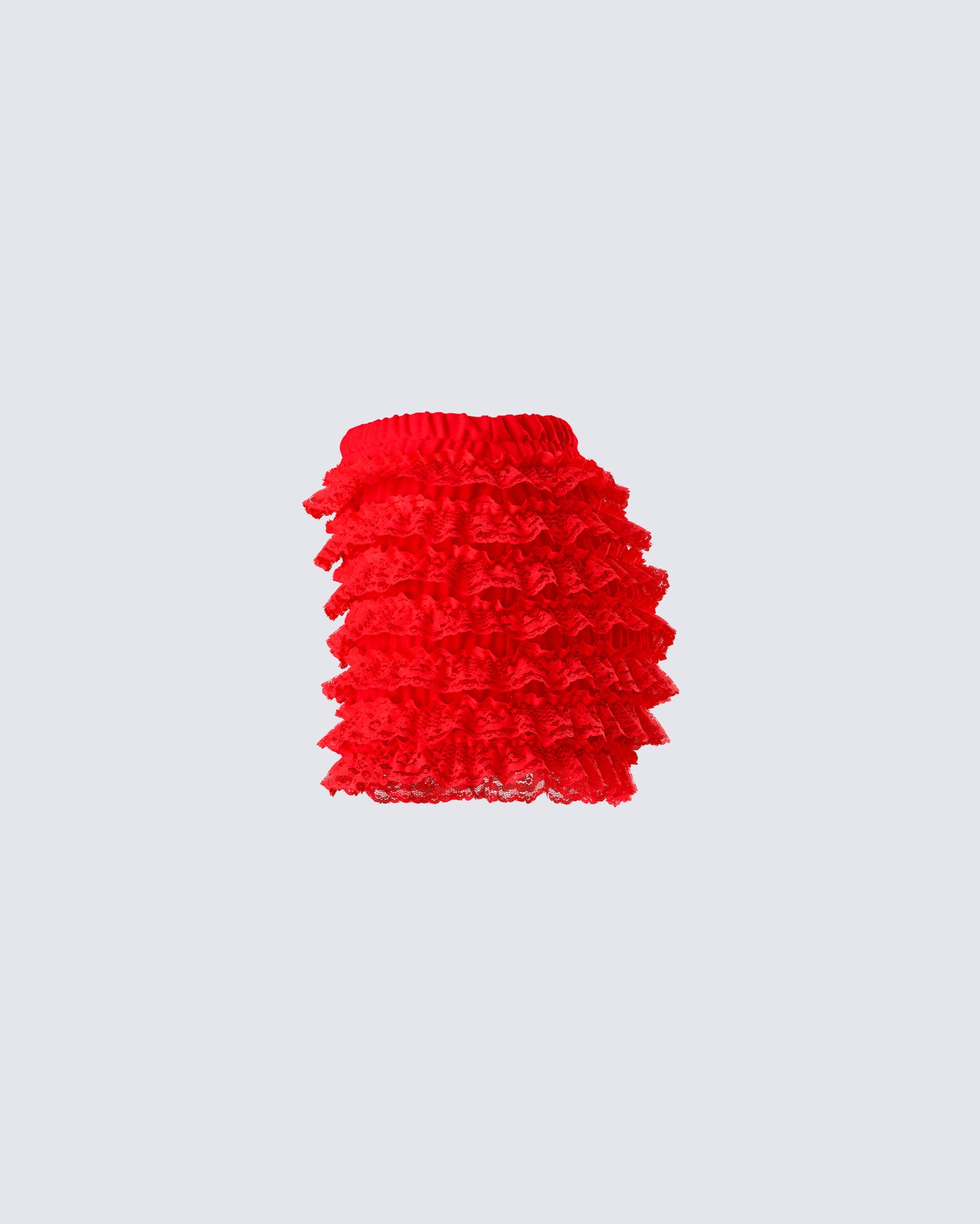 Maylah Red Ruffle Short
