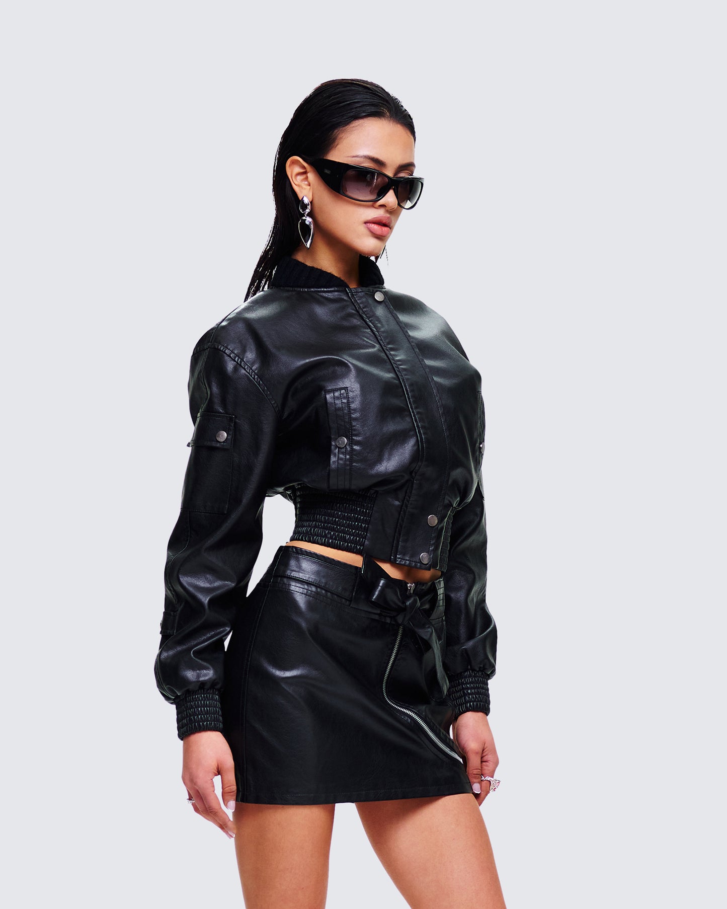 Darah Black Bomber Jacket