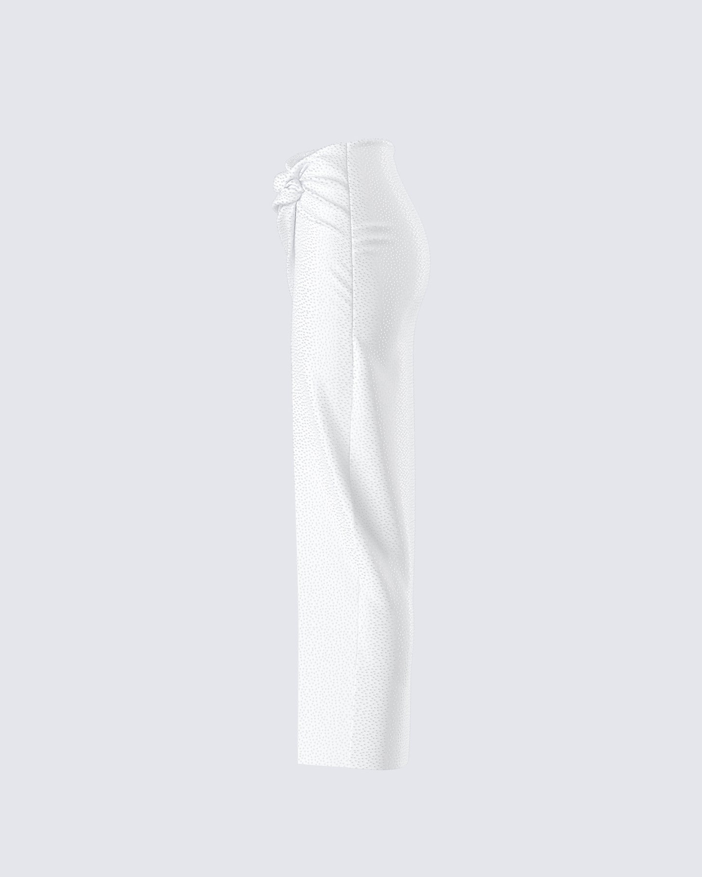 Carly White Beaded Drape Skirt