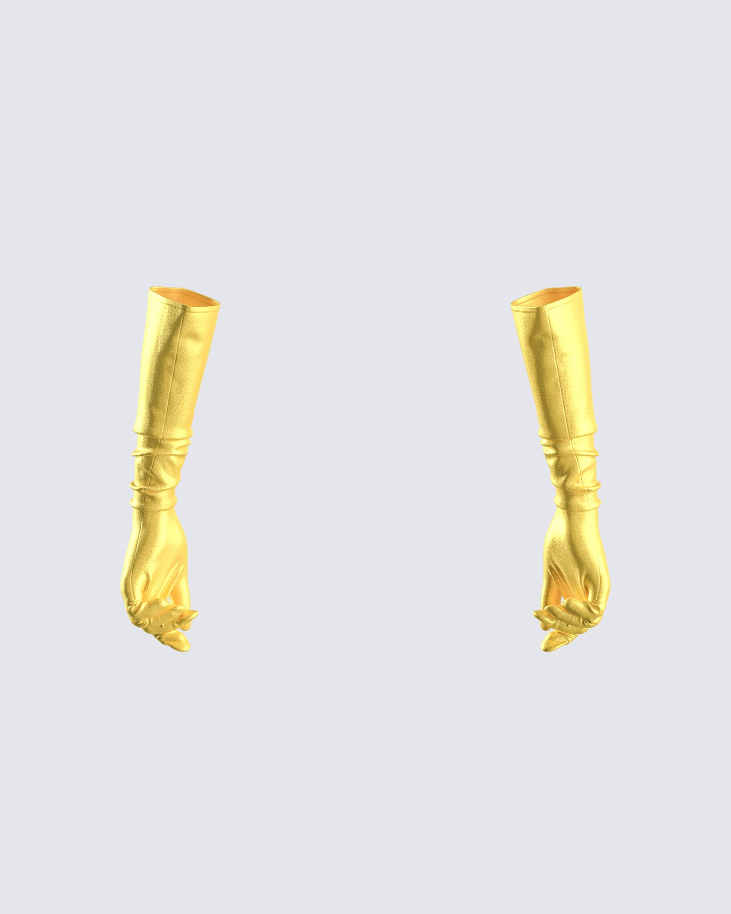 Surya Yellow Satin Gloves