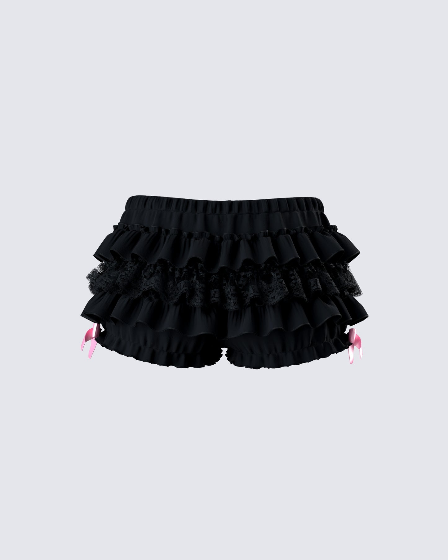 Martina Black Ruffle Short