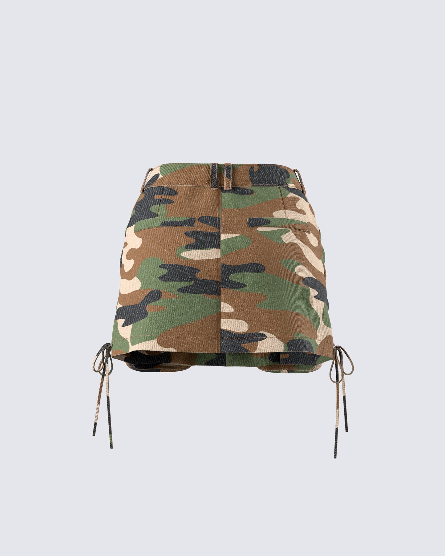 Merida Camo Zip Pocket Mini Skirt