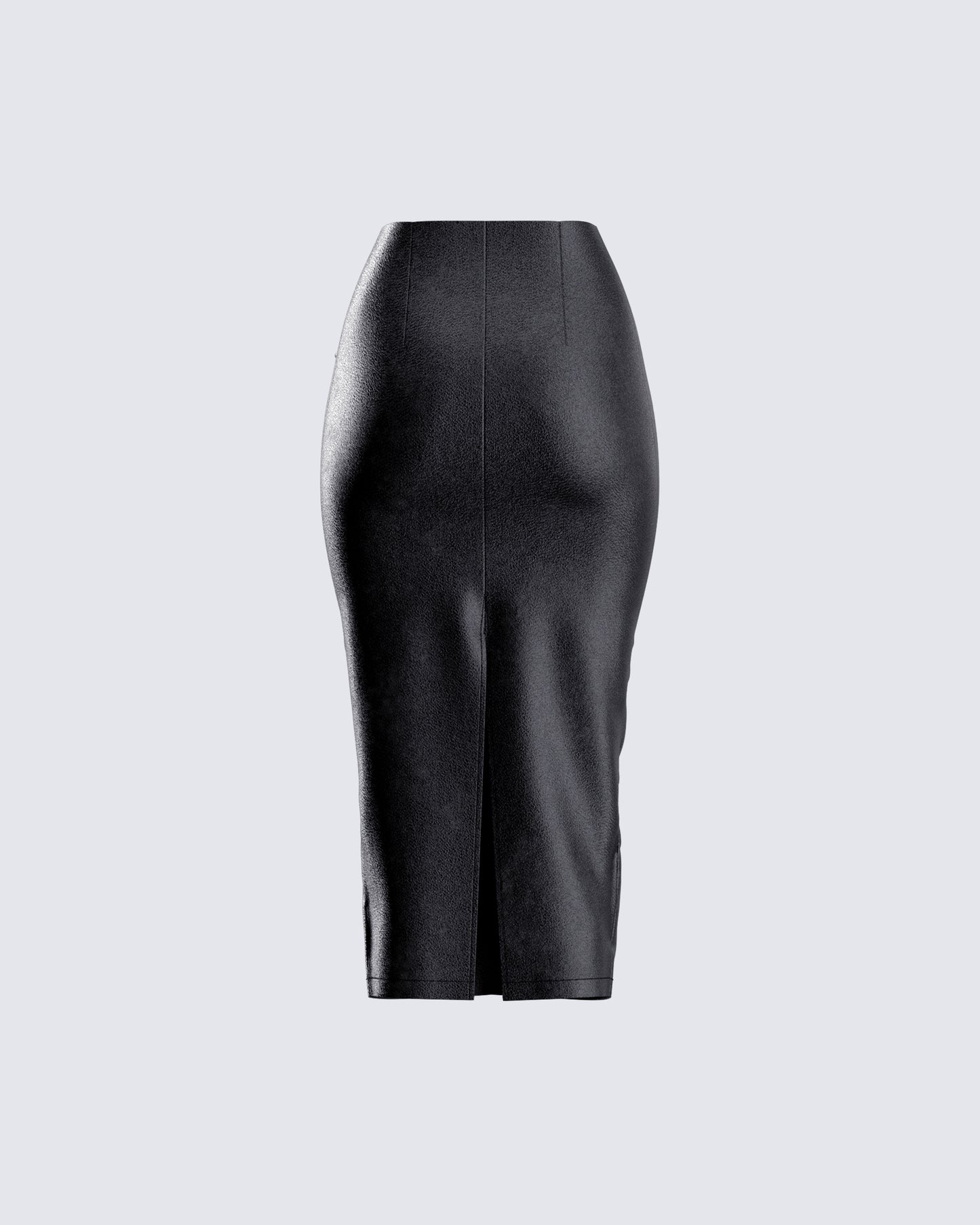 Badu Black Vegan Leather Skirt